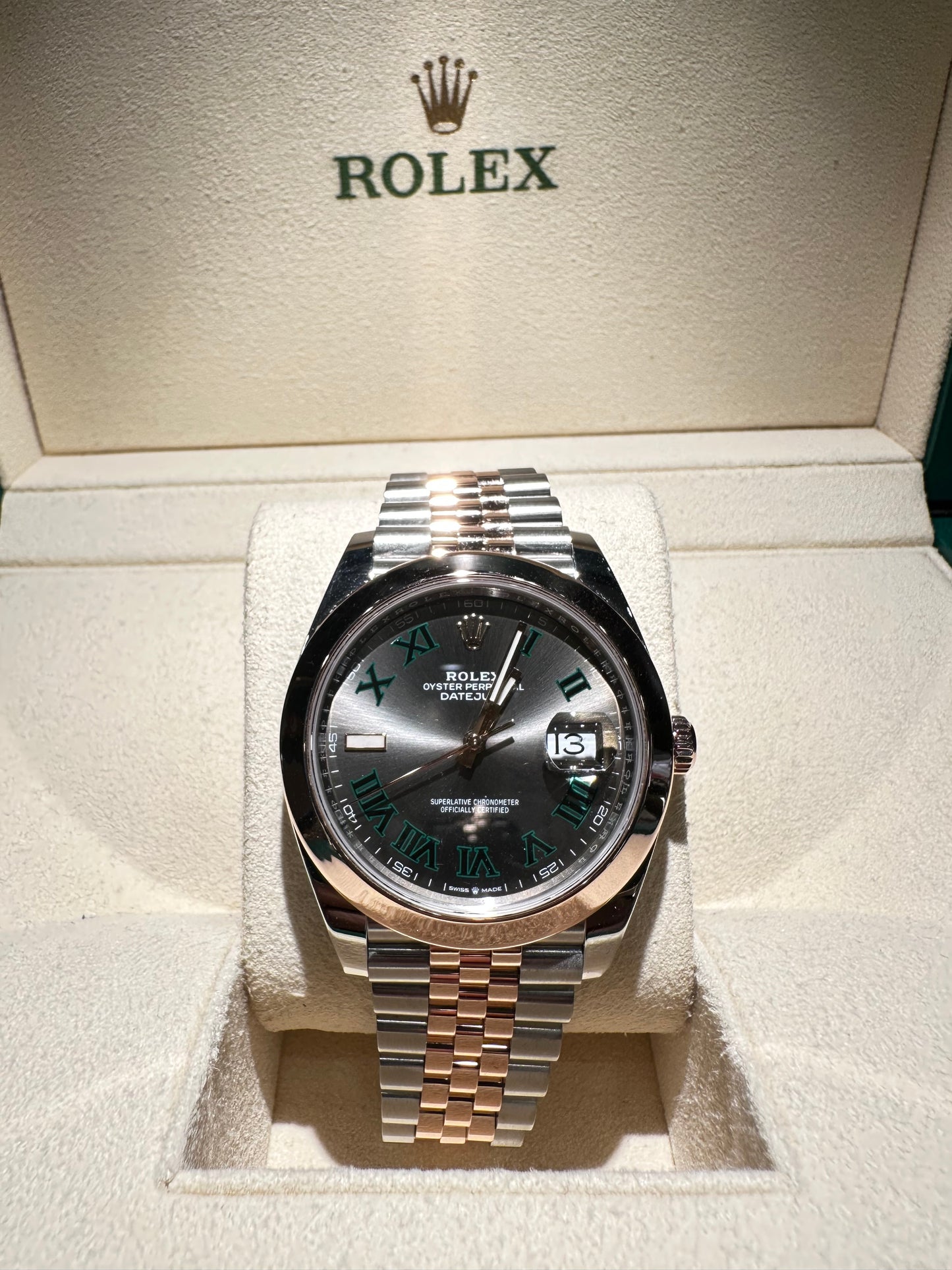 Rolex Datejust 41 Wimbledon Rose Gold 126301