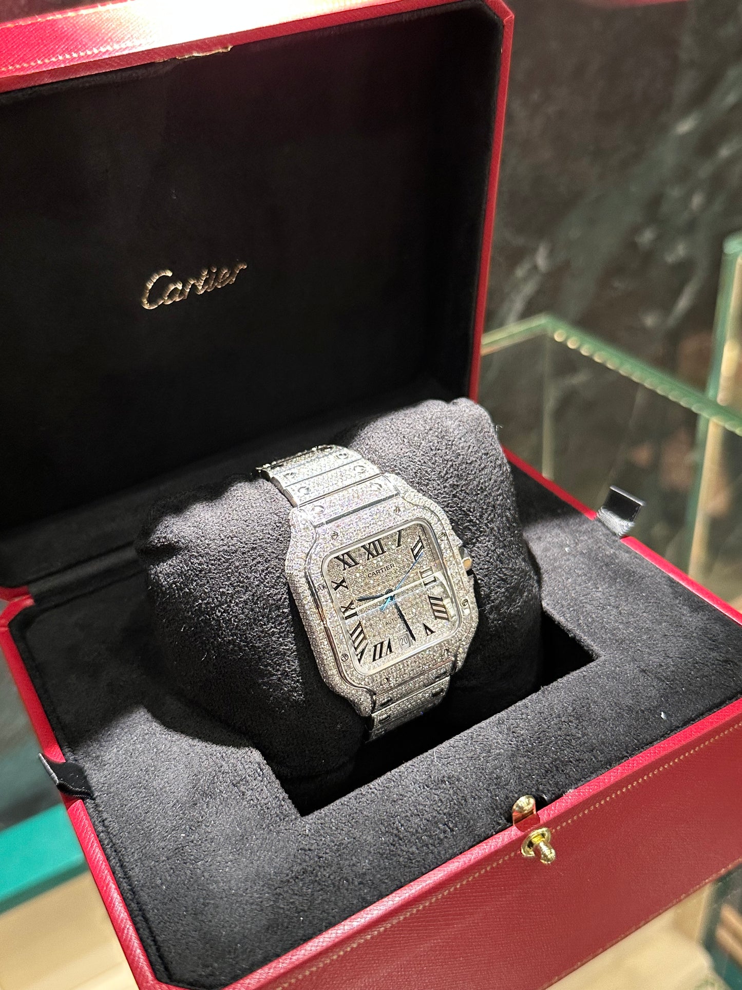 CARTIER SANTOS BLACK WSSA0018 Diamond