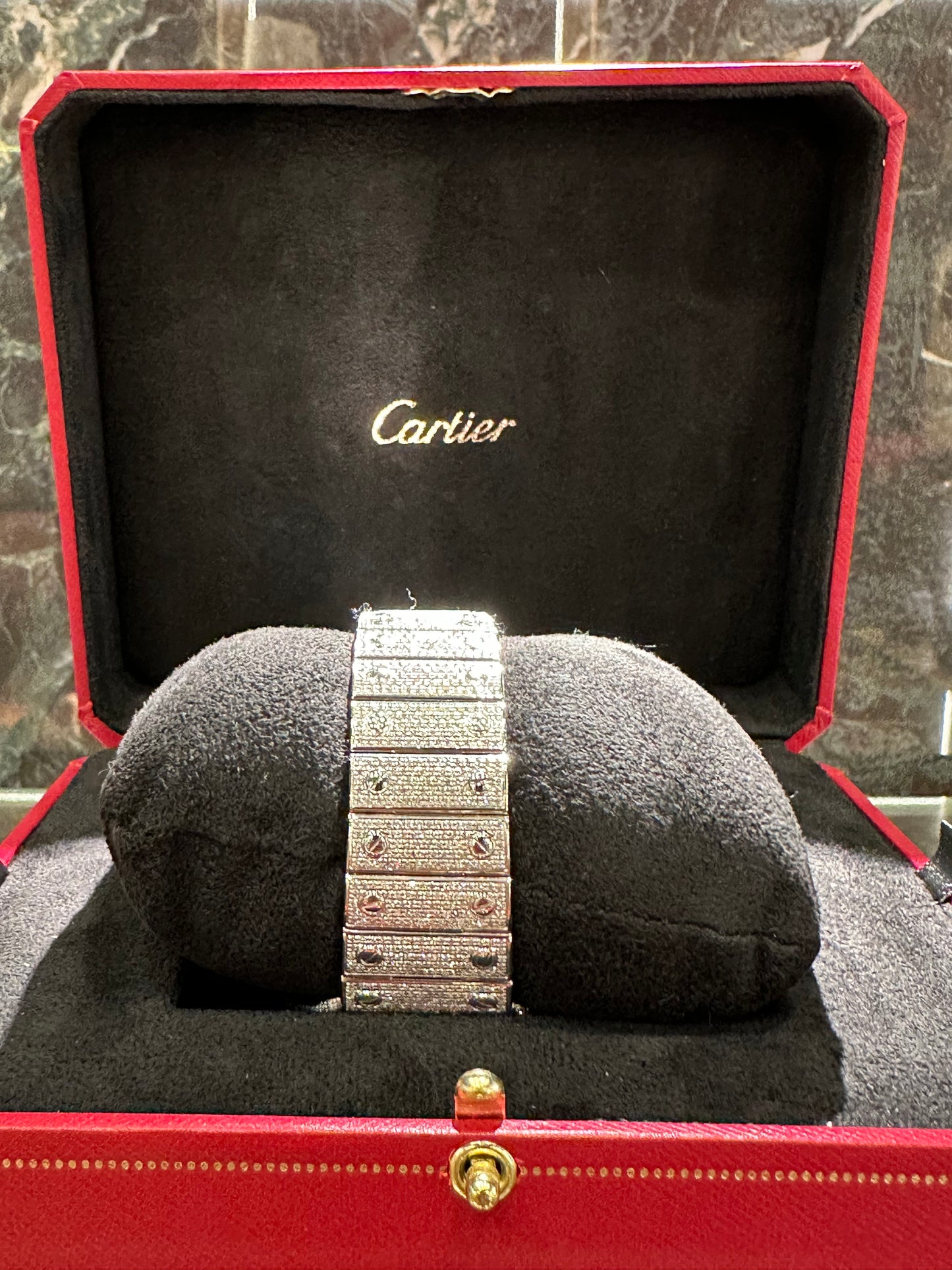 CARTIER SANTOS BLACK WSSA0018 Diamond