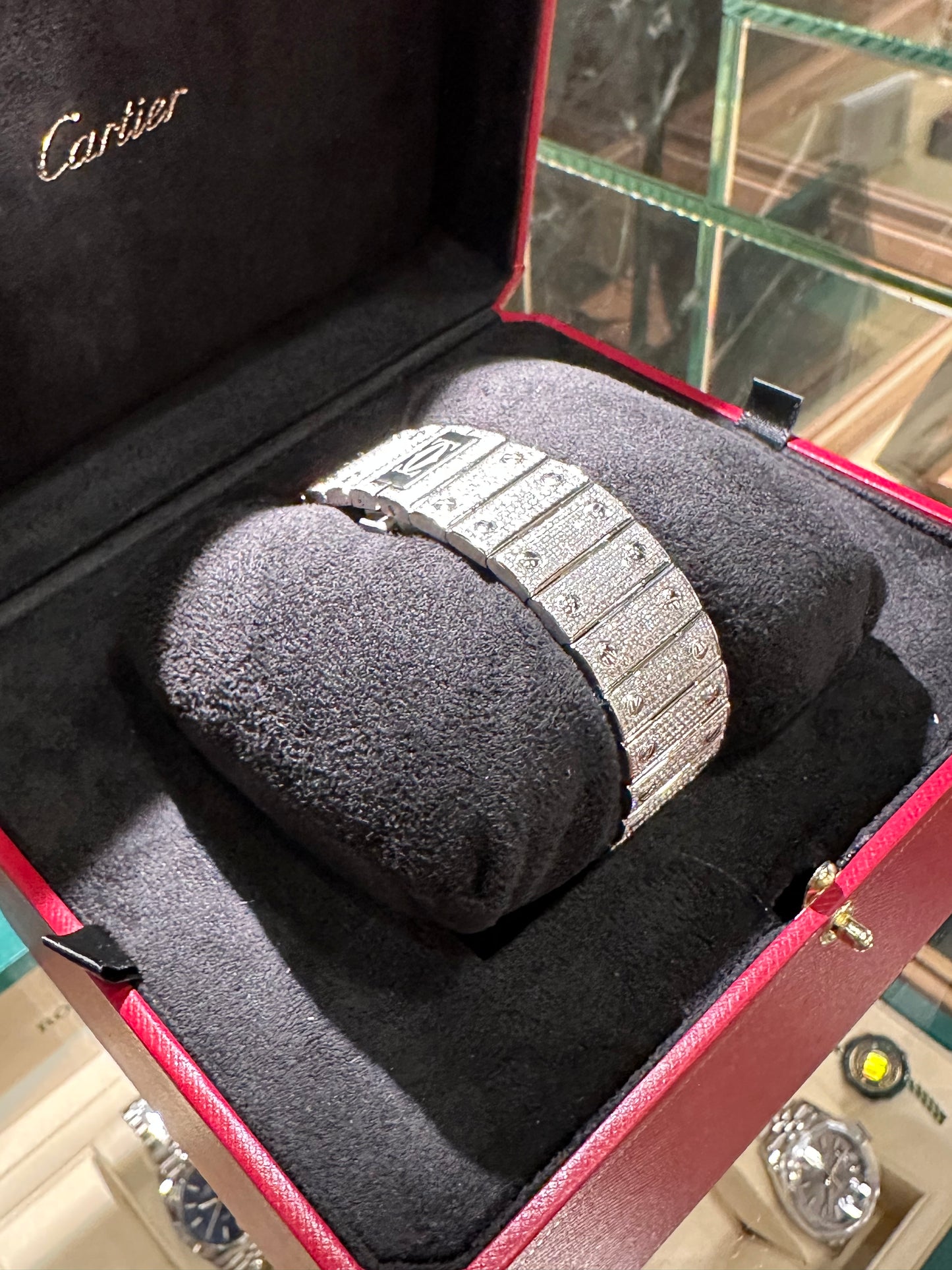 CARTIER SANTOS BLACK WSSA0018 Diamond