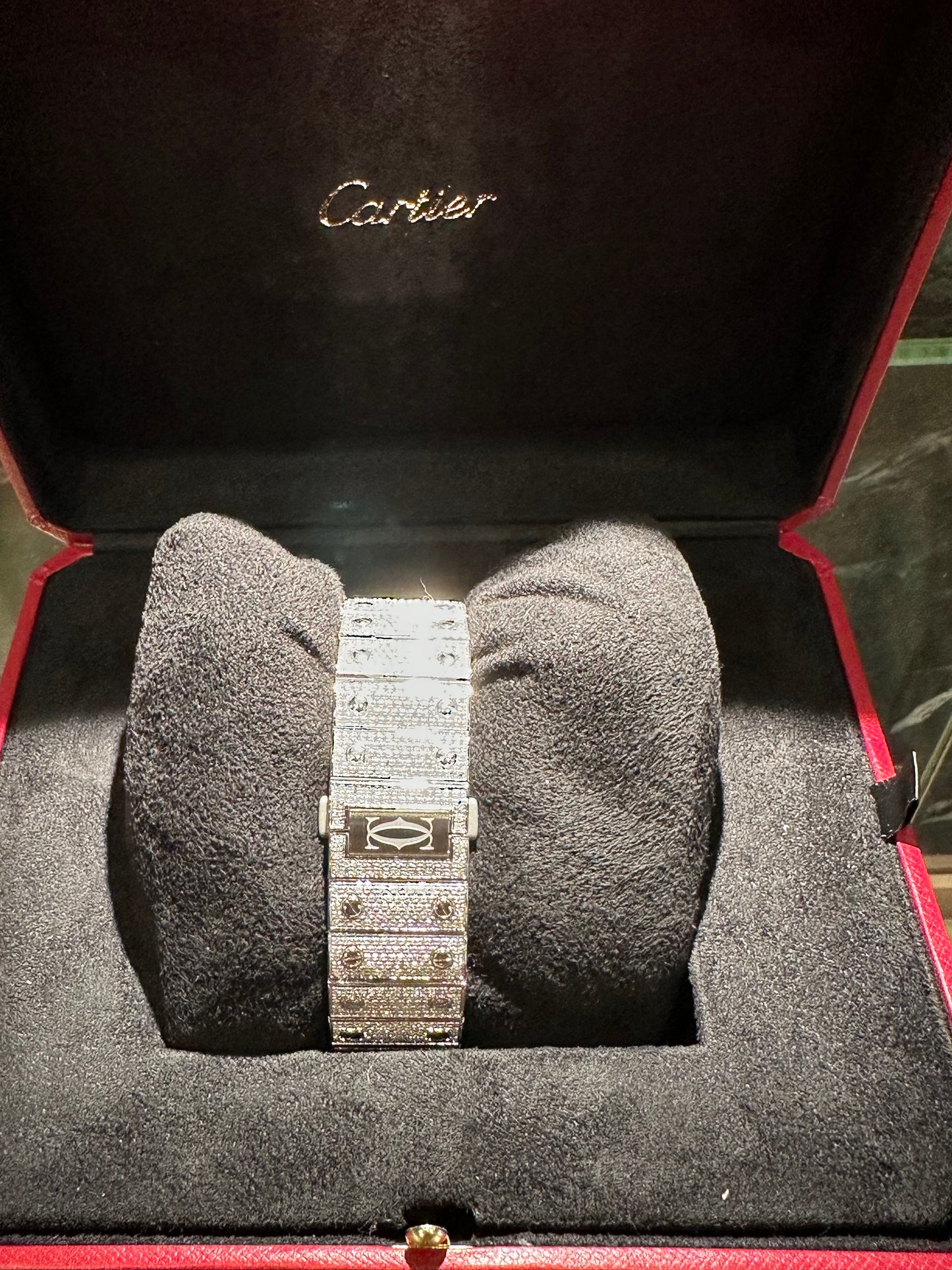 CARTIER SANTOS BLACK WSSA0018 Diamond