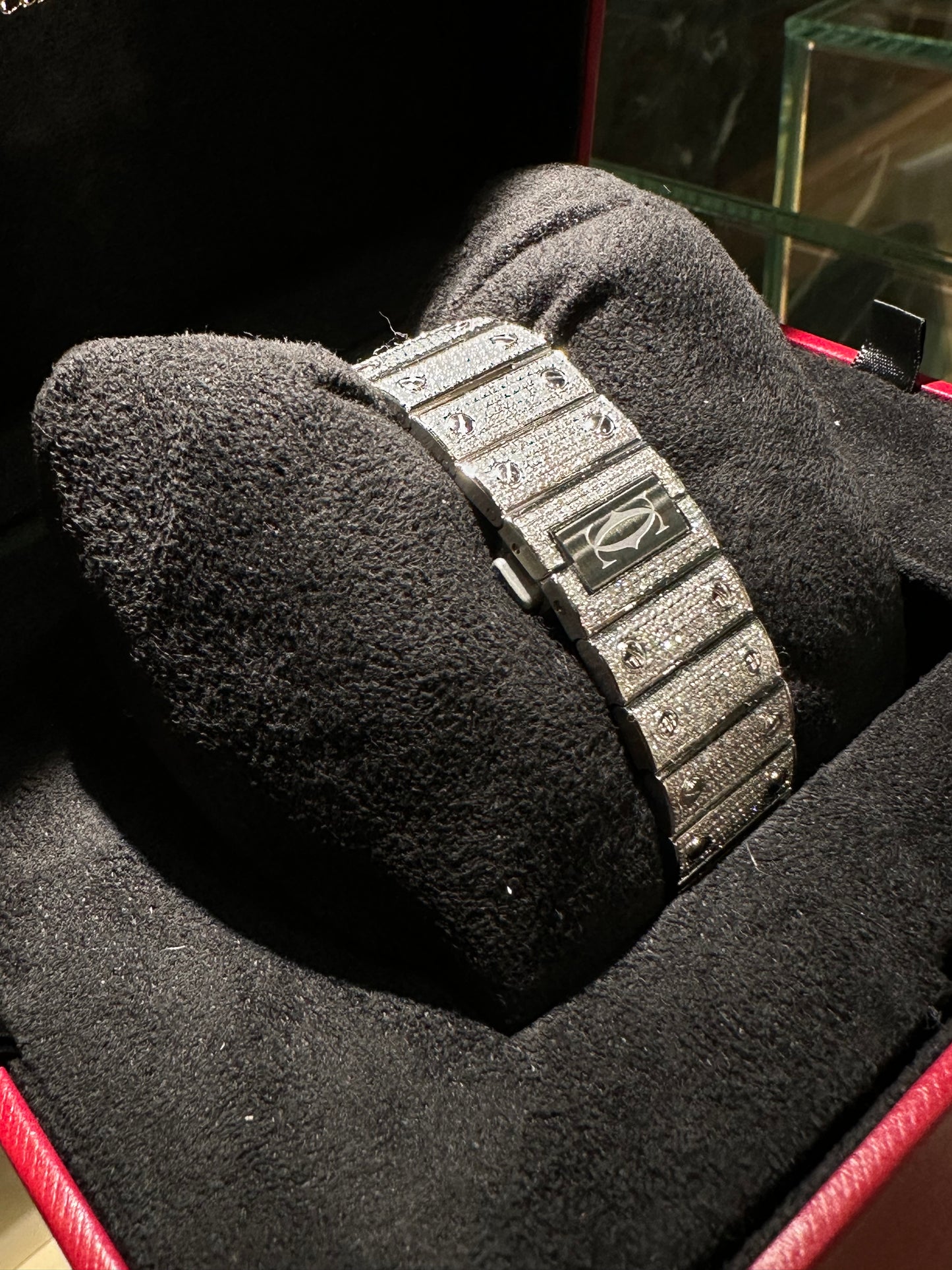 CARTIER SANTOS BLACK WSSA0018 Diamond