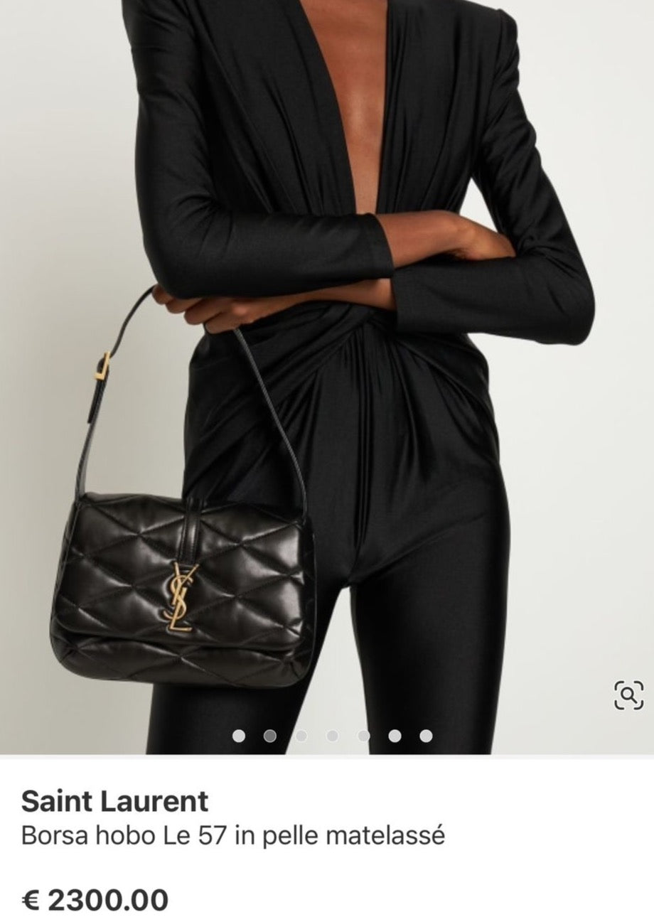 BORSA 3 YSL HOBO LE 57 IN PELLE METELASSE'