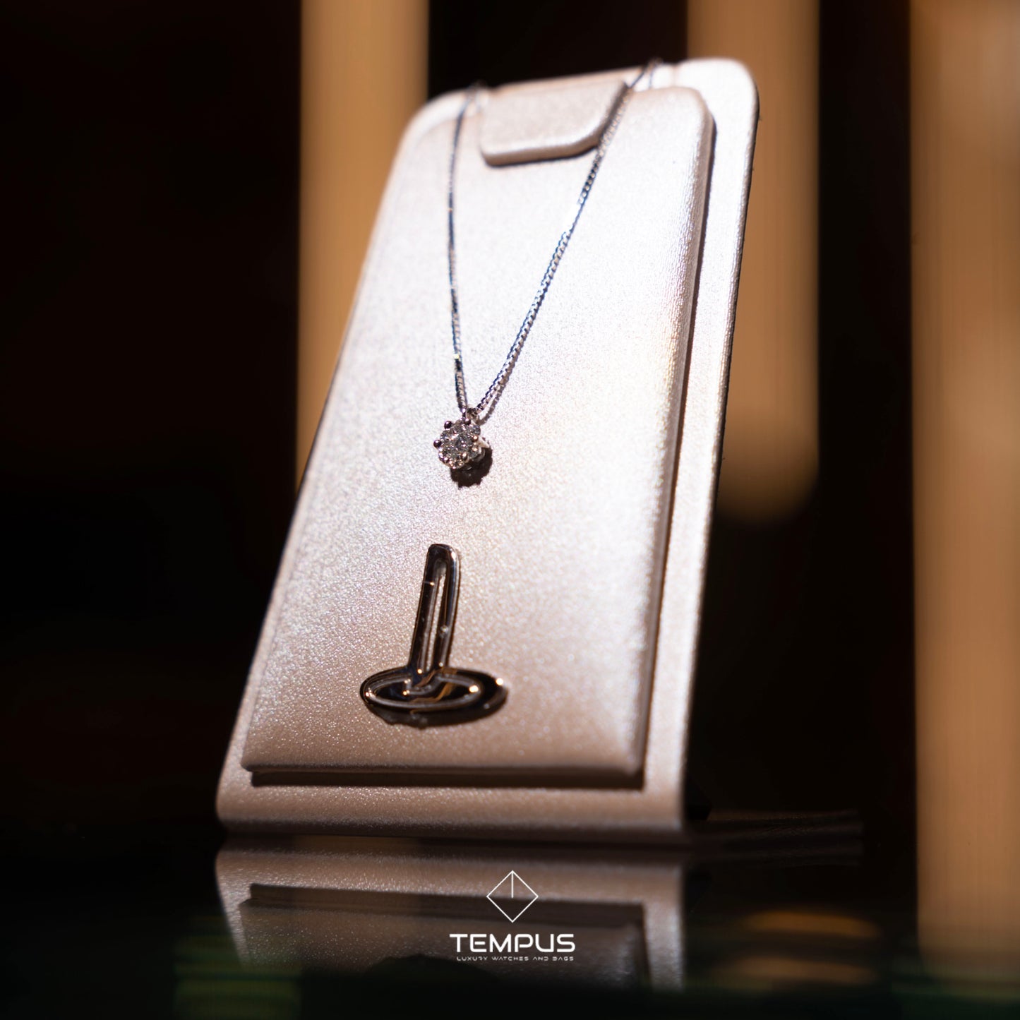 COLLANA DIAMANTIA ORO BIANCO E DIAMANTI NATURALI