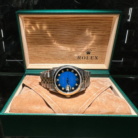Rolex Datejust 36 16233 – Blue Vignette Diamond Dial