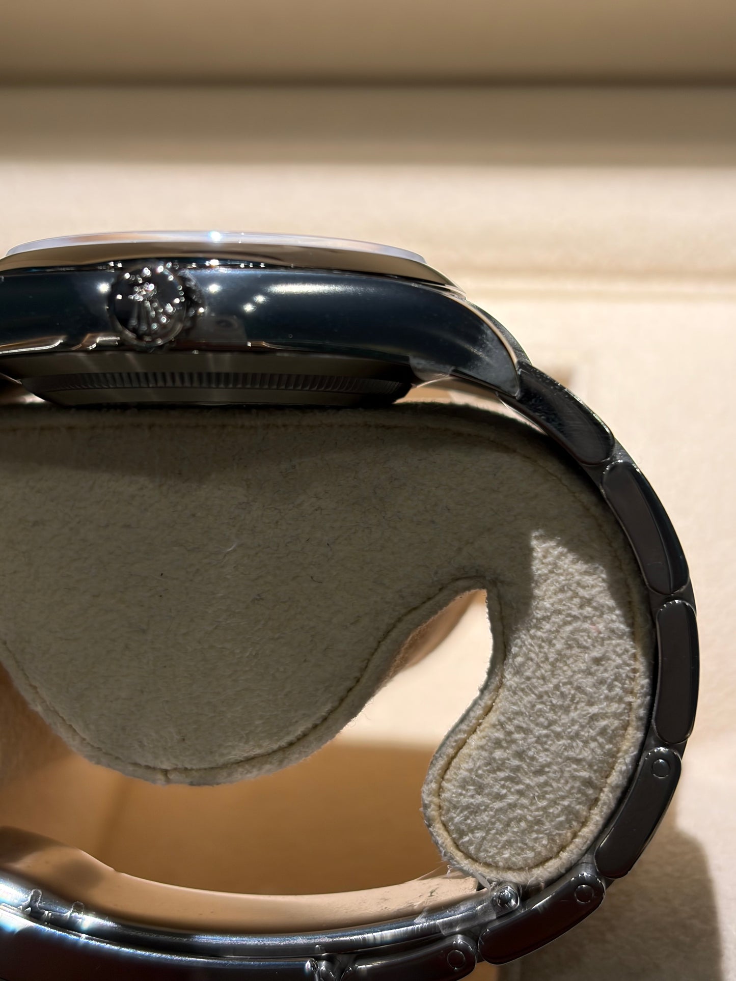 ROLEX OYSTER PERPETUAL BLU' DIAL 39mm NUOVO PELLICOLATO