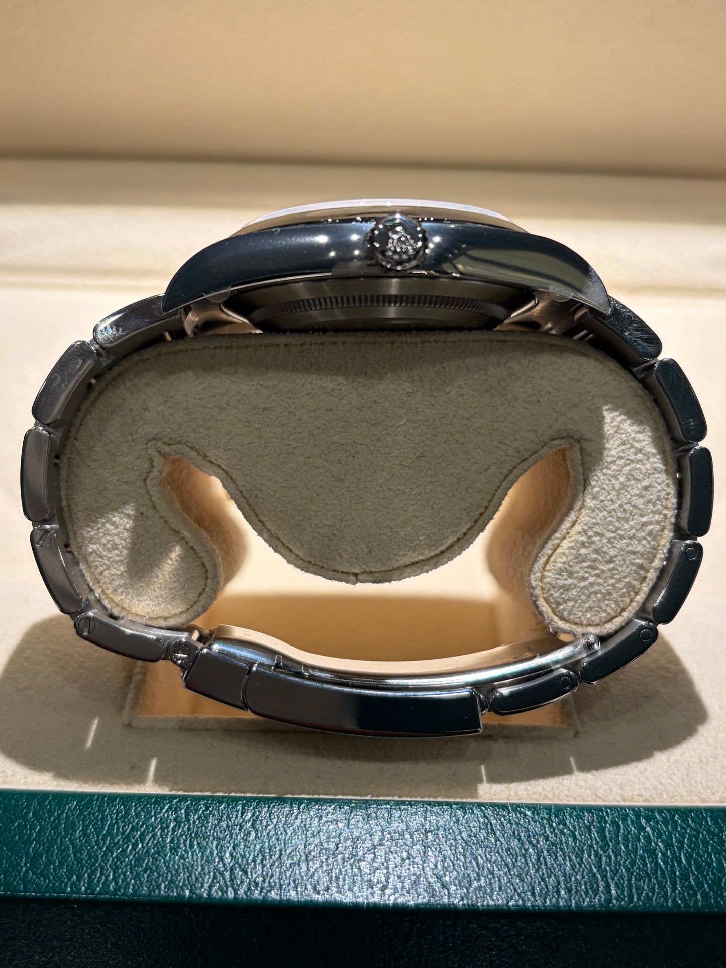 ROLEX OYSTER PERPETUAL BLU' DIAL 39mm NUOVO PELLICOLATO