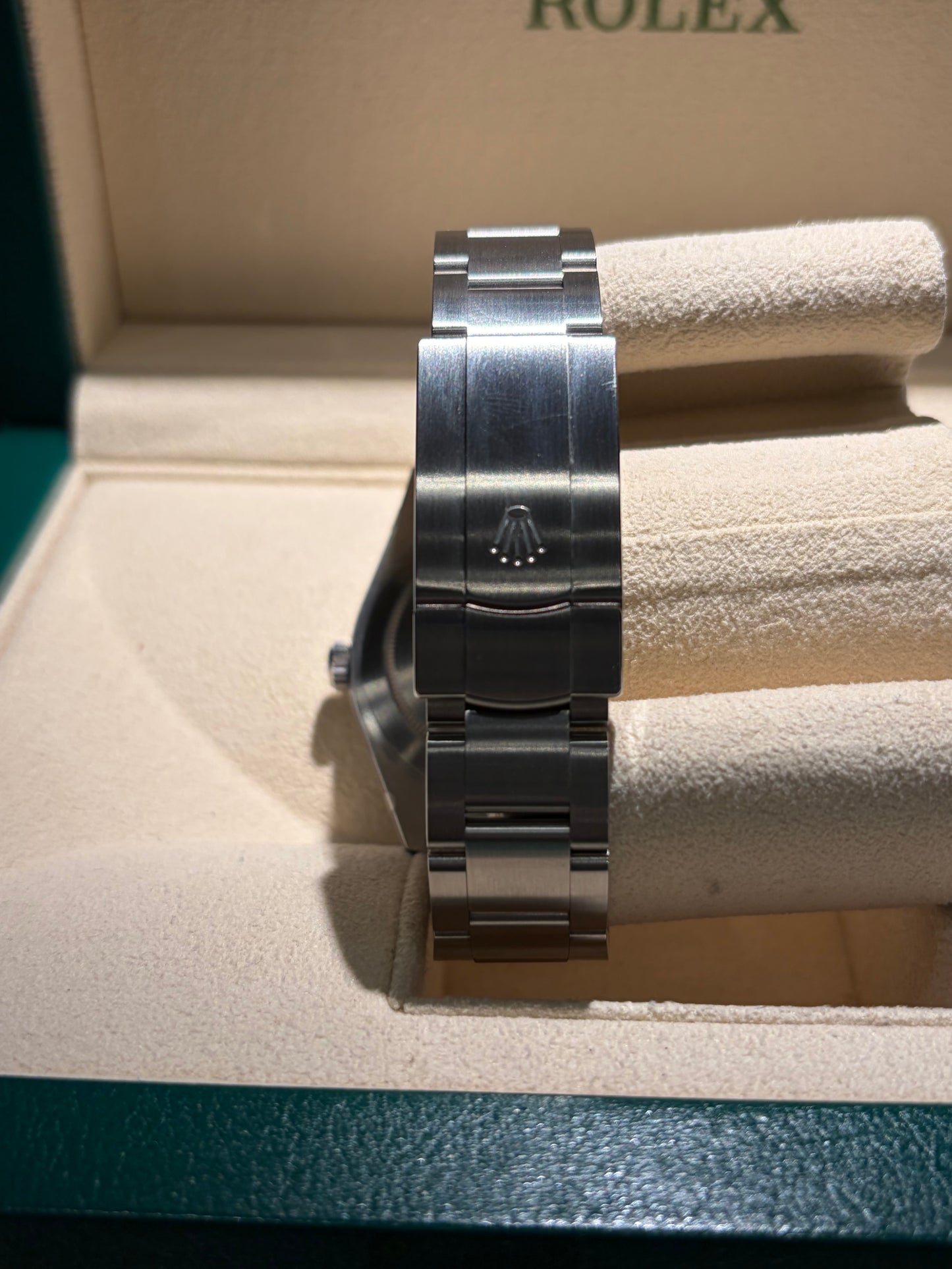 ROLEX OYSTER PERPETUAL BLU' DIAL 39mm NUOVO PELLICOLATO
