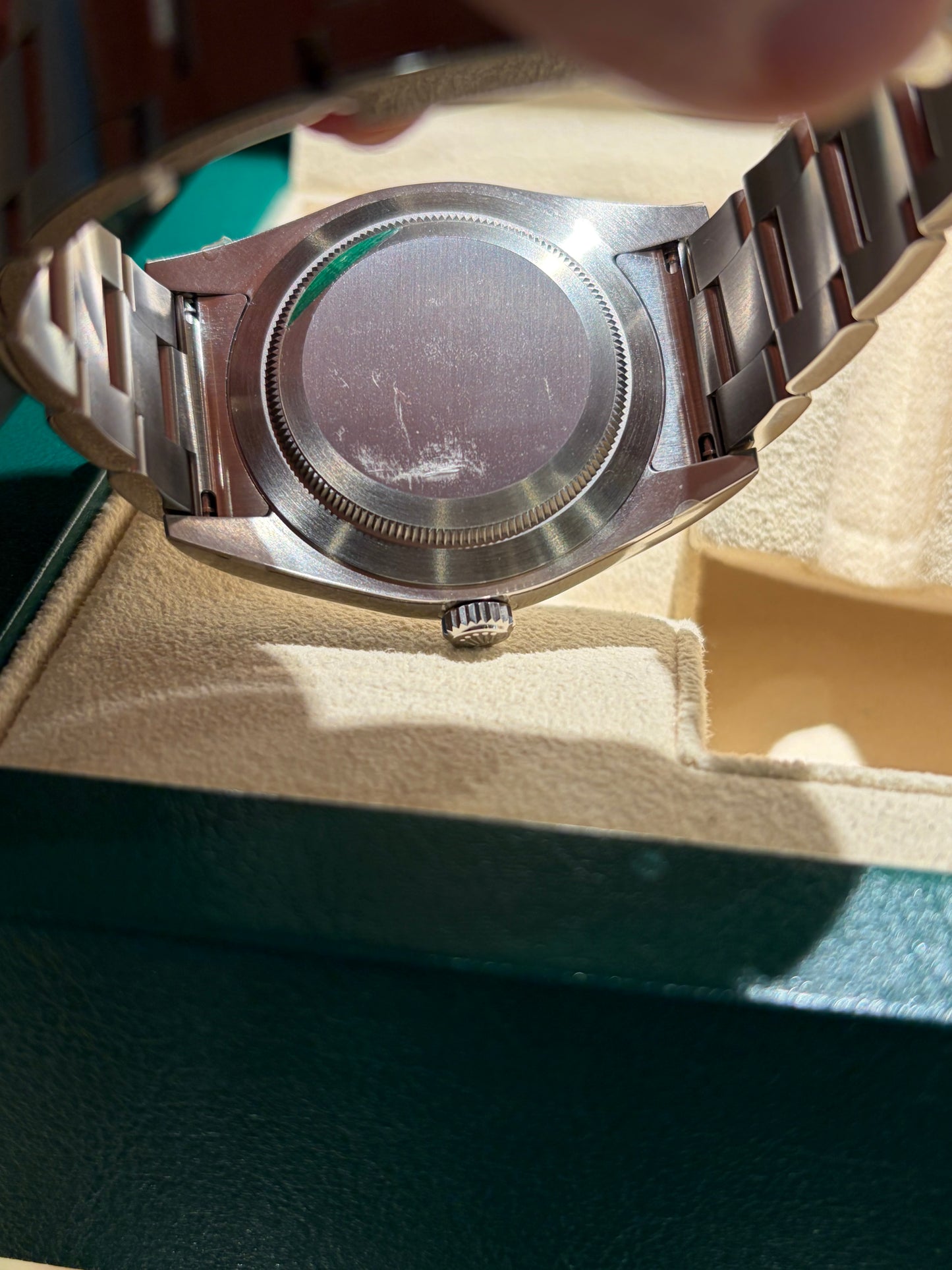 ROLEX OYSTER PERPETUAL BLU' DIAL 39mm NUOVO PELLICOLATO