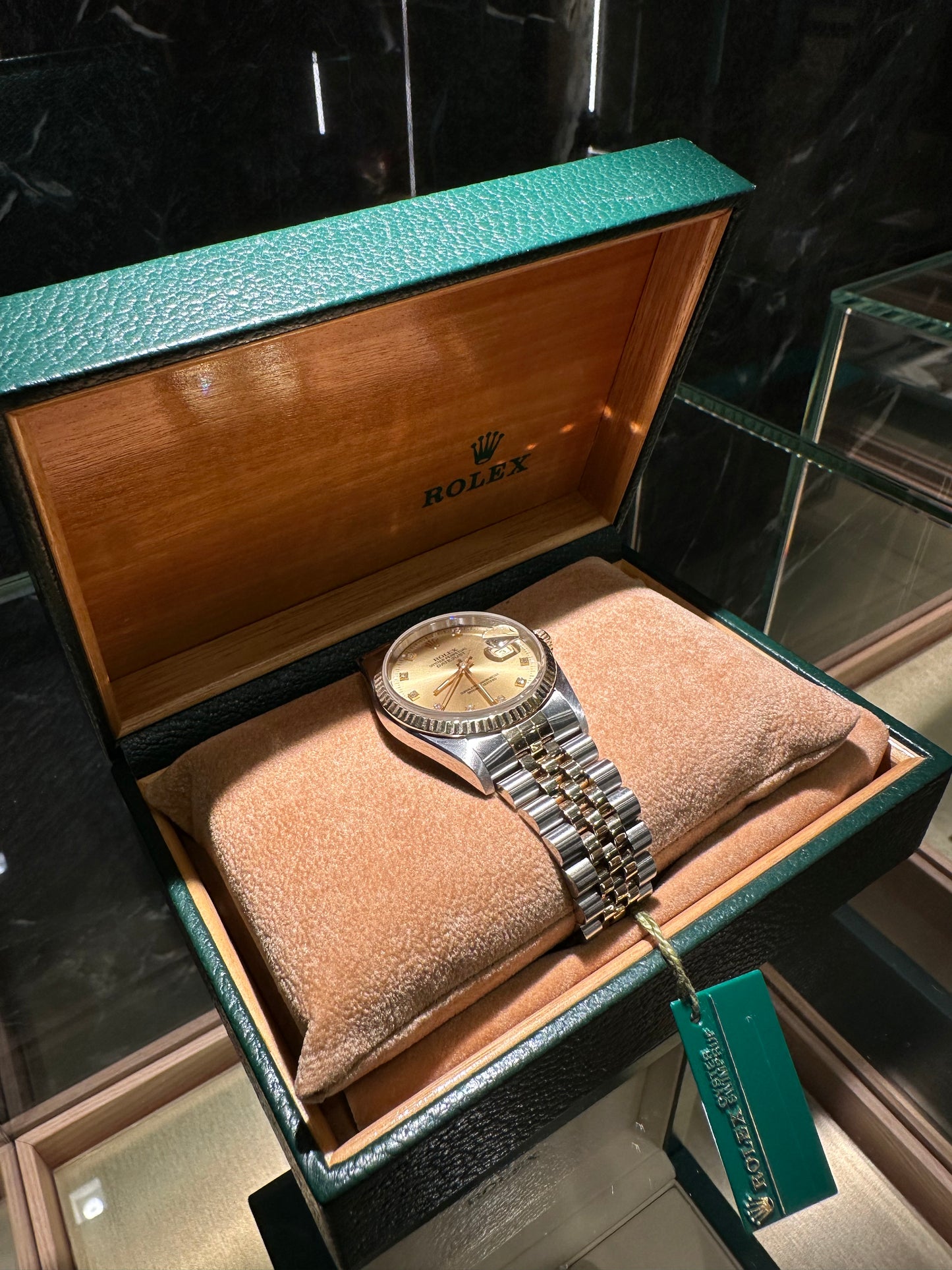 𝐑𝐎𝐋𝐄𝐗 𝐃𝐚𝐭𝐚𝐣𝐮𝐬𝐭 𝟑𝟔 16233 acciaio e oro Brill
