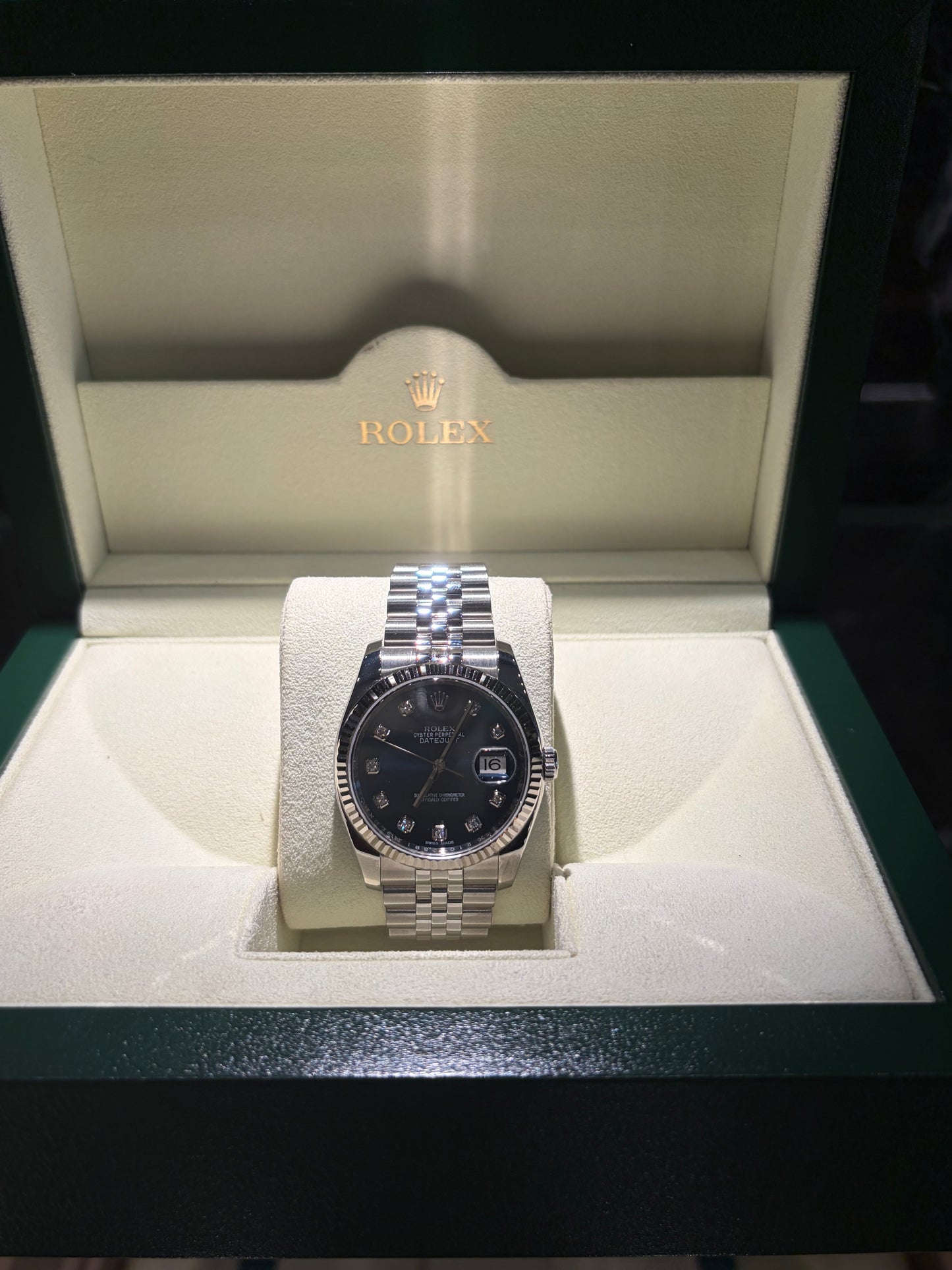ROLEX DATEJUST 116234 BLU' BRILLANTI
