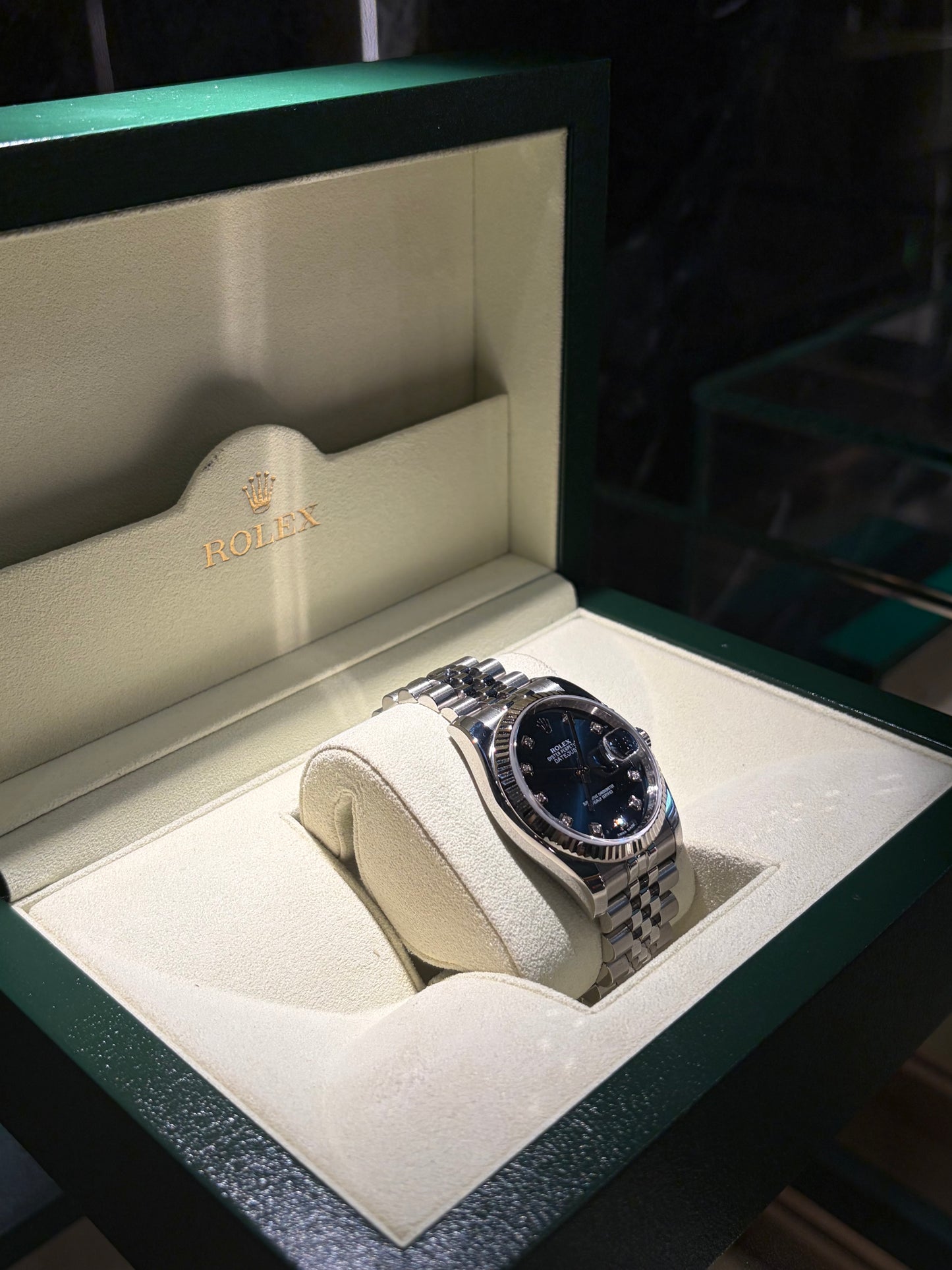 ROLEX DATEJUST 116234 BLU' BRILLANTI