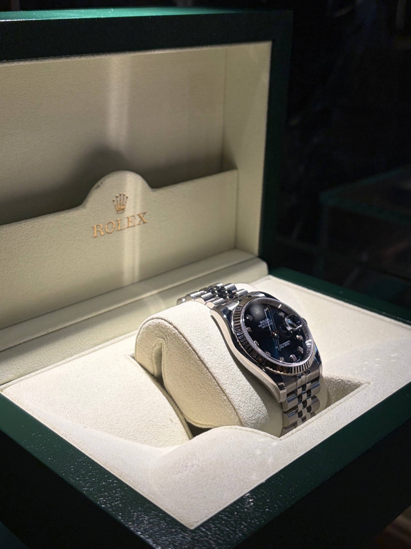 ROLEX DATEJUST 116234 BLU' BRILLANTI