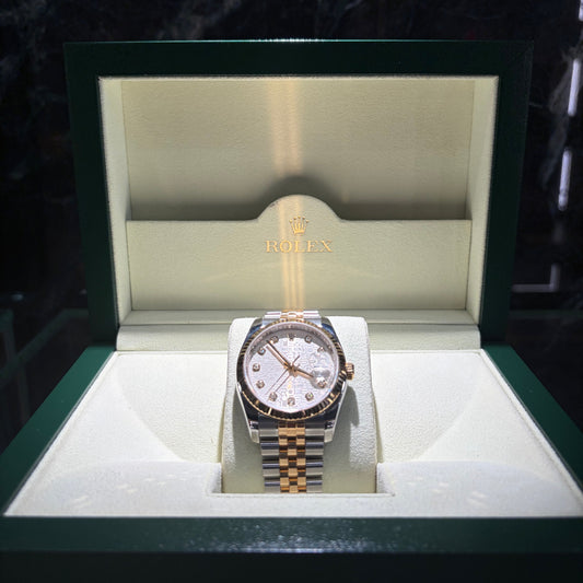 𝐑𝐎𝐋𝐄𝐗 𝐃𝐚𝐭𝐚𝐣𝐮𝐬𝐭 𝟑𝟔 116233 Bianco Brill