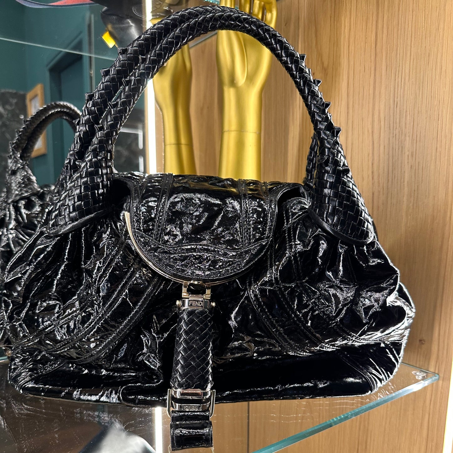 BORSA SPY FENDI IN PELLE LUCIDA